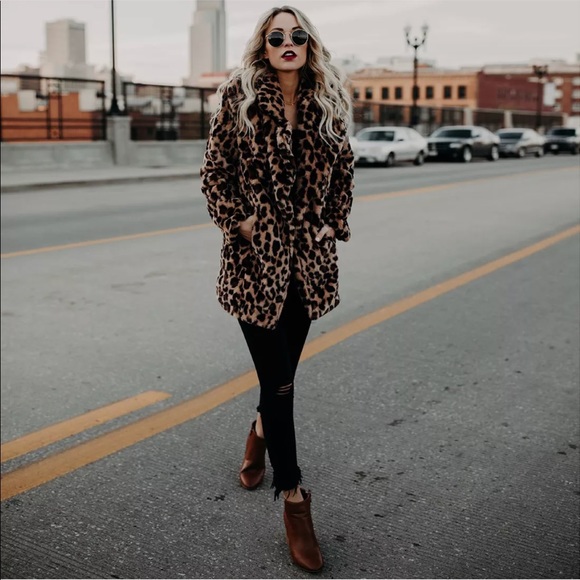 Trendy Novelty Leopard Fur Coat, Jacket - Picture 7 of 7